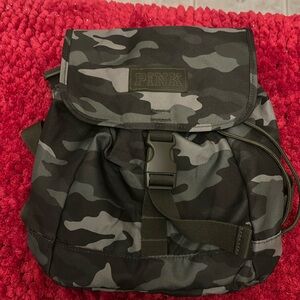 Pink mini backpack for women